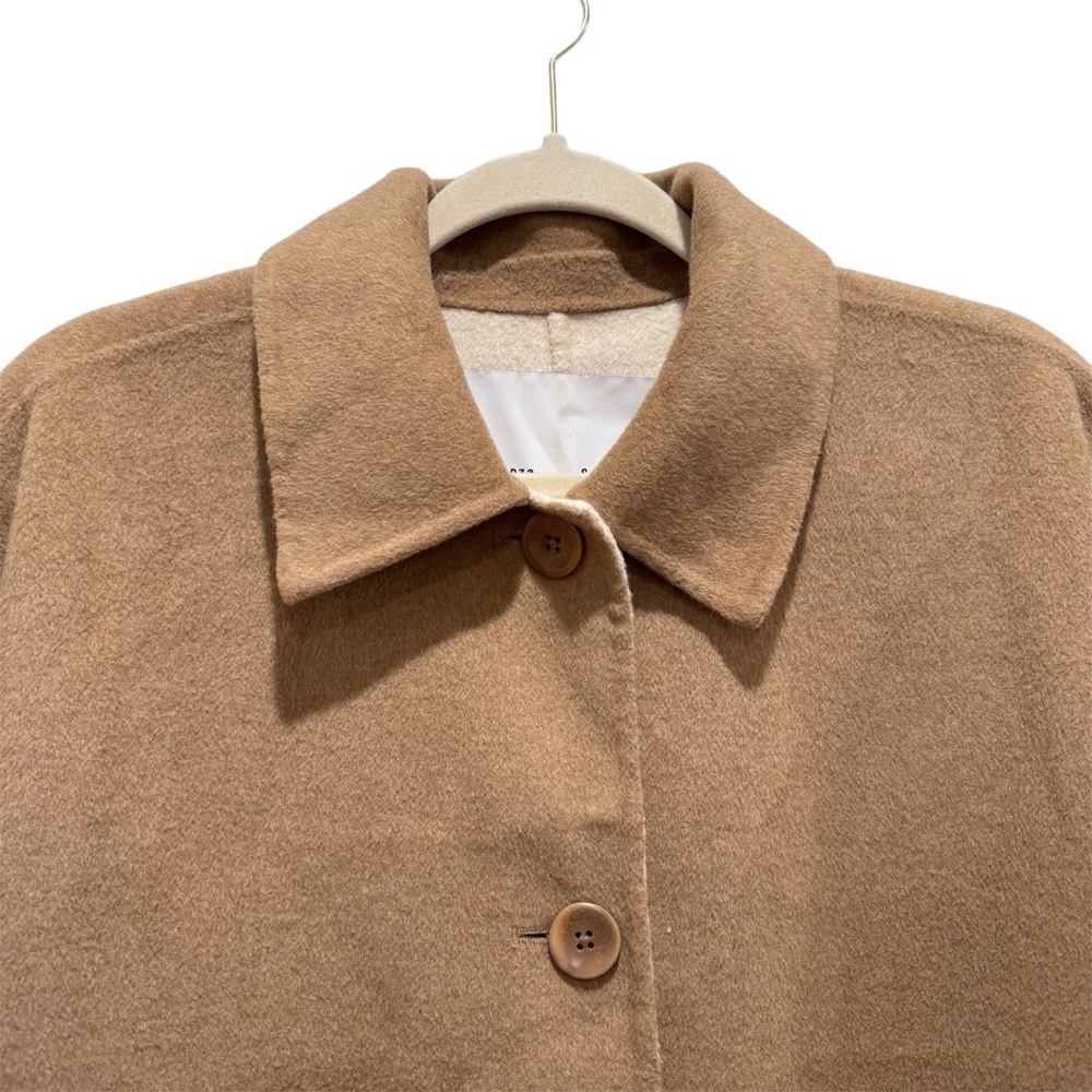 NWT Proenza Schouler White Label Reversible Double Face Coat Wool Tan Ivory Sz M - Picture 7 of 16
